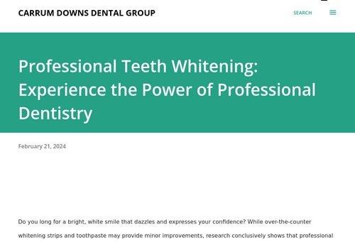 carrumdownsdental.blogspot.com - Professional Teeth Whitening: Experience the Power of Professional Dentistry