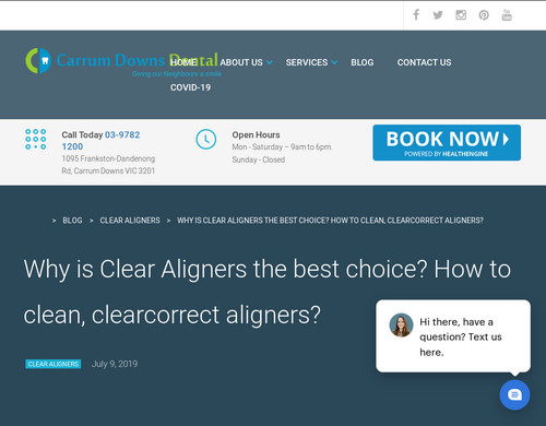 carrumdownsdental.com.au - Why is Clear Aligners The Best Choice? How To Clean Clear Aligners?