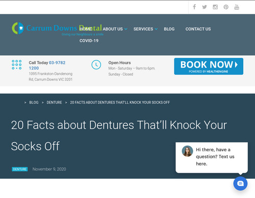 carrumdownsdental.com.au - 20 Facts about Dentures That'll Knock Your Socks Off