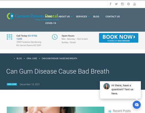 carrumdownsdental.com.au - Can Gum Disease Cause Bad Breath | Dental Blog | Carrum Downs Dental