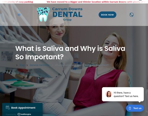 carrumdownsdental.com.au - What is Saliva and Why is Saliva So Important?