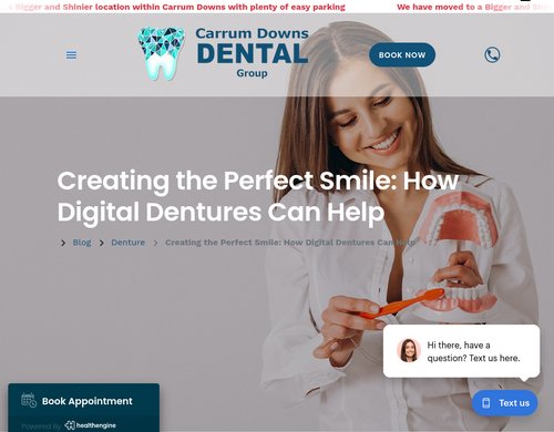 carrumdownsdental.com.au - Creating the Perfect Smile: How Digital Dentures Can Help -