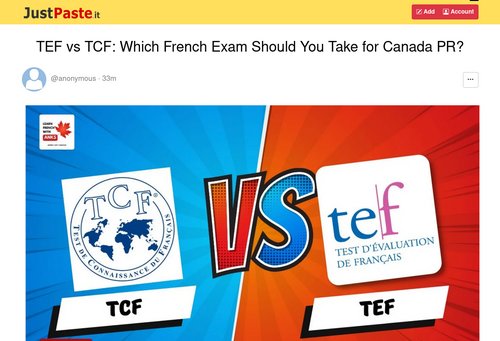 justpaste.it - TEF vs TCF: Which French Exam Should You Take for Canada PR? - JustPaste.it