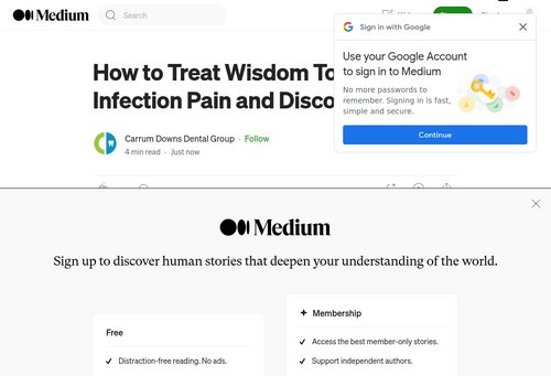 medium.com - How to Treat Wisdom Tooth Infection Pain and Discomfort | by Carrum Downs Dental Group | Oct, 2023 | Medium