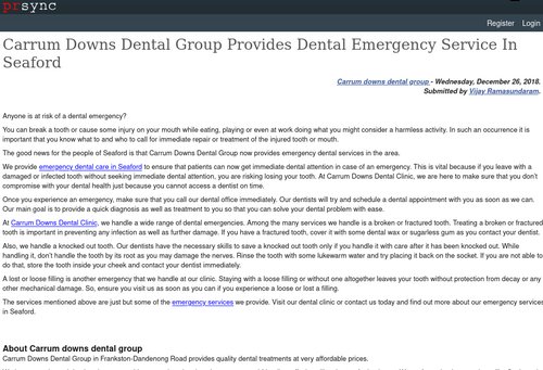 prsync.com - Carrum Downs Dental Group Provides Dental Emergency Service In Seaford