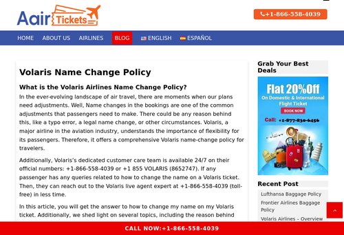 www.aairtickets.com - How to Change Name on Volaris Ticket? Name Change Policy