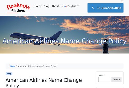 www.booknowairlines.com - How to Change name on American Airlines tickets?