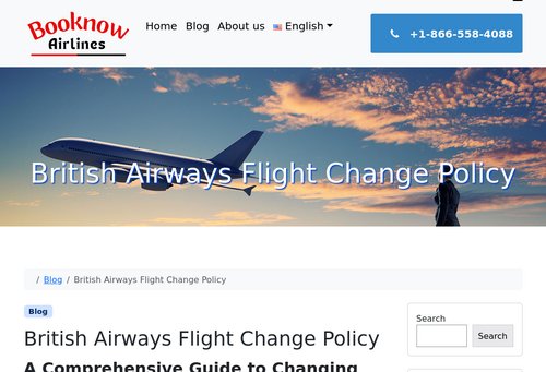 www.booknowairlines.com - British Airways Flight Change Policy | Modify your flight booking