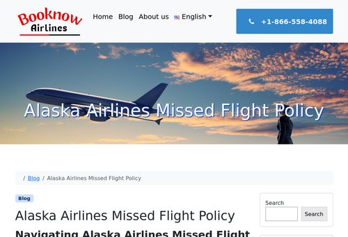 www.booknowairlines.com - What to do If you Missed your Alaska Airlines flight?