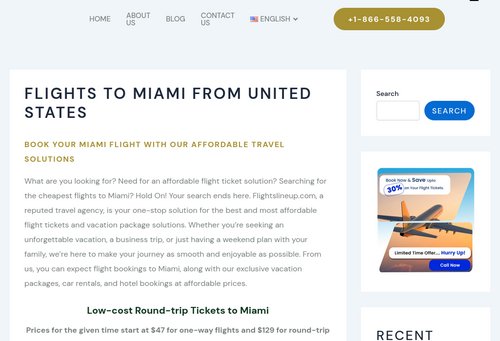 www.flightslineup.com - Book Cheap Flights Tickets to Miami From United States