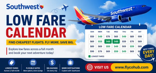 www.flycohub.com - Southwest Airline Low Fare Calendar 2026 – Find Cheapest Flights Easily