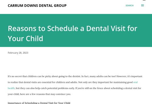www.instapaper.com - Reasons to Schedule a Dental Visit for Your Child