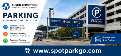 www.spotparkgo.com - Austin Bergstrom Airport Parking - Book Parking : Airport, Event & Cruise Parking Spots | Reserve, Compare & Save |